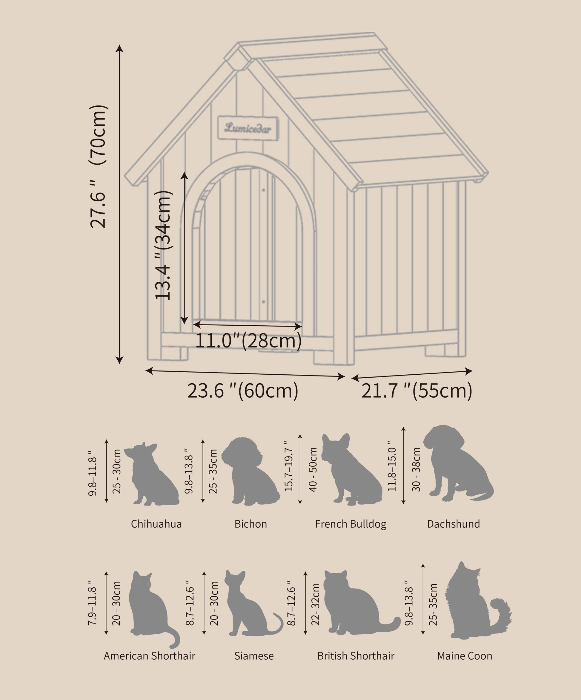 Durable EVA Pet Bed – Stylish Wooden Pet Home for Comfortable Rest